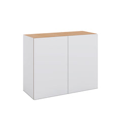 Modernform Cabinet Matte White 30" W X 24" H X 12" D Double Door Wall Cabinet