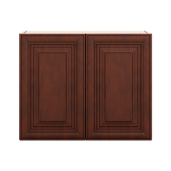 J&K Mahogany J5 Double Door Wall Cabinet - 30" W x 24" H