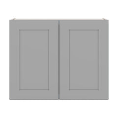 J&K Castle Grey S5 Double Door Wall Cabinet - 30" W x 24" H
