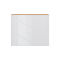 Modernform Cabinet Gloss White 30" W X 24" H X 12" D Double Door Wall Cabinet