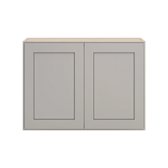 CNC Luxor 5-Piece Misty Grey 30" W X 24" H Double Door Wall Cabinet