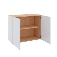Modernform Cabinet Gloss White 30" W X 24" H X 12" D Double Door Wall Cabinet