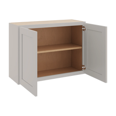CNC Luxor 5-Piece Misty Grey 30" W X 24" H Double Door Wall Cabinet