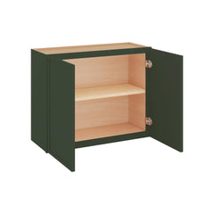 Modernform Cabinet Slim Sage Green 30" W X 24" H X 12" D Double Door Wall Cabinet