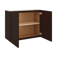 J&K Java Coffee S1 Double Door Wall Cabinet - 30" W x 24" H