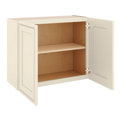 J&K Pearl Glazed H9 Double Door Wall Cabinet - 30" W x 24" H
