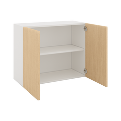 Modernform Cabinet Natural Oak 30" W X 24" H X 12" D Double Door Wall Cabinet