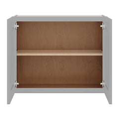 J&K Castle Grey S5 Double Door Wall Cabinet - 30" W x 24" H