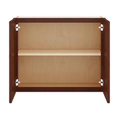 J&K Mahogany J5 Double Door Wall Cabinet - 30" W x 24" H