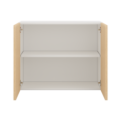 Modernform Cabinet Natural Oak 30" W X 24" H X 12" D Double Door Wall Cabinet