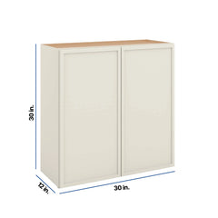 Modernform Cabinet Slim Dove White 30" W X 30" H X 12" D Double Door Wall Cabinet