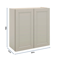 J&K Pebble B6 Double Door Wall Cabinet - 30" W x 30" H