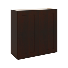 J&K Java Coffee S1 Double Door Wall Cabinet - 30" W x 30" H
