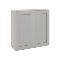 CNC Luxor 5-Piece Misty Grey 30" W X 30" H Double Door Wall Cabinet