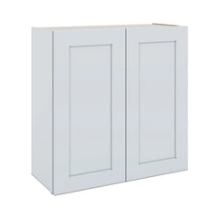 J&K White Shaker S8 Double Door Wall Cabinet - 30" W x 30" H