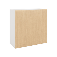 Modernform Cabinet Natural Oak 30" W X 30" H X 12" D Double Door Wall Cabinet