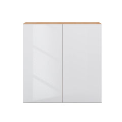 Modernform Cabinet Gloss White 30" W X 30" H X 12" D Double Door Wall Cabinet