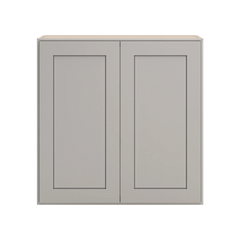 CNC Luxor 5-Piece Misty Grey 30" W X 30" H Double Door Wall Cabinet