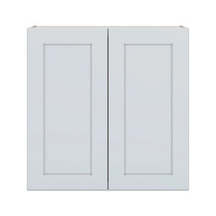 J&K White Shaker S8 Double Door Wall Cabinet - 30" W x 30" H
