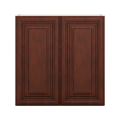 J&K Mahogany J5 Double Door Wall Cabinet - 30" W x 30" H