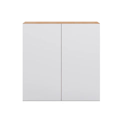 Modernform Cabinet Matte White 30" W X 30" H X 12" D Double Door Wall Cabinet