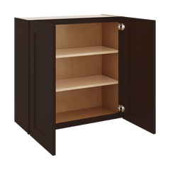 J&K Java Coffee S1 Double Door Wall Cabinet - 30" W x 30" H