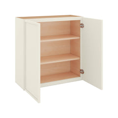 Modernform Cabinet Slim Dove White 30" W X 30" H X 12" D Double Door Wall Cabinet