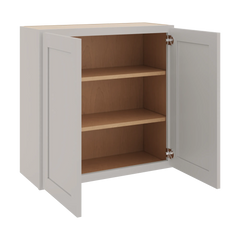 CNC Luxor 5-Piece Misty Grey 30" W X 30" H Double Door Wall Cabinet