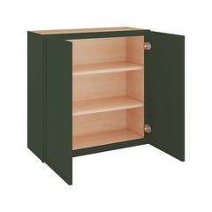 Modernform Cabinet Slim Sage Green 30" W X 30" H X 12" D Double Door Wall Cabinet