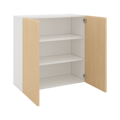 Modernform Cabinet Natural Oak 30" W X 30" H X 12" D Double Door Wall Cabinet