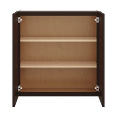 J&K Java Coffee S1 Double Door Wall Cabinet - 30" W x 30" H