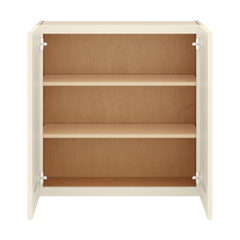 J&K Pearl Glazed H9 Double Door Wall Cabinet - 30" W x 30" H