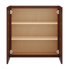 J&K Mahogany J5 Double Door Wall Cabinet - 30" W x 30" H