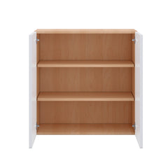 Modernform Cabinet Gloss White 30" W X 30" H X 12" D Double Door Wall Cabinet
