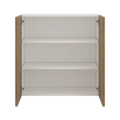 Modernform Cabinet Walnut 30" W X 30" H X 12" D Double Door Wall Cabinet