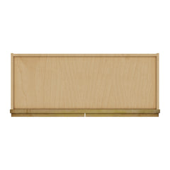 Modernform Cabinet Natural Shaker 30" W X 36" H X 12" D Double Glass Door Wall Cabinet