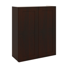 J&K Java Coffee S1 Double Door Wall Cabinet - 30" W x 36" H