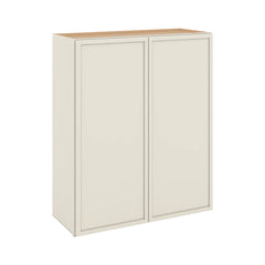 Modernform Cabinet Slim Dove White 30" W X 36" H X 12" D Double Door Wall Cabinet