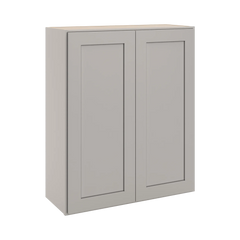 CNC Luxor 5-Piece Misty Grey 30" W X 36" H Double Door Wall Cabinet