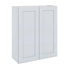 J&K White Shaker S8 Double Door Wall Cabinet - 30" W x 36" H