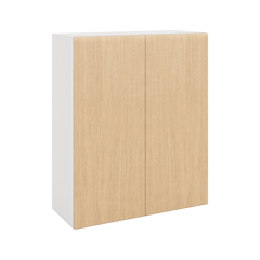 Modernform Cabinet Natural Oak 30" W X 36" H X 12" D Double Door Wall Cabinet