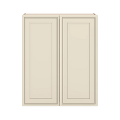 J&K Pearl Glazed H9 Double Door Wall Cabinet - 30" W x 36" H