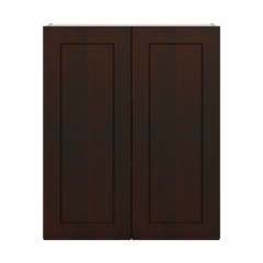 J&K Java Coffee S1 Double Door Wall Cabinet - 30" W x 36" H
