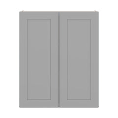 J&K Castle Grey S5 Double Door Wall Cabinet - 30" W x 36" H