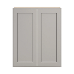 CNC Luxor 5-Piece Misty Grey 30" W X 36" H Double Door Wall Cabinet
