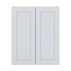 J&K White Shaker S8 Double Door Wall Cabinet - 30" W x 36" H