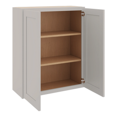 CNC Luxor 5-Piece Misty Grey 30" W X 36" H Double Door Wall Cabinet