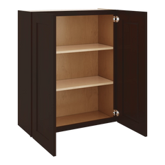 J&K Java Coffee S1 Double Door Wall Cabinet - 30" W x 36" H