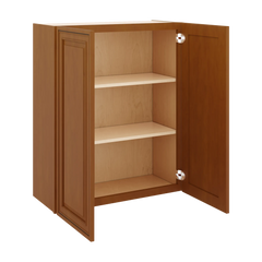 J&K Mocha Glazed K10 Double Door Wall Cabinet - 30" W x 36" H