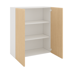 Modernform Cabinet Natural Oak 30" W X 36" H X 12" D Double Door Wall Cabinet